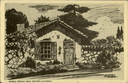 General Sherman Home Monterey, CA Postcard Postcard