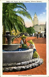 Ei Paseo de Los Angeles, Olvera Street California Postcard Postcard