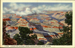 Clouds and Shadows Grand Canyon National Park Postcard Postcard