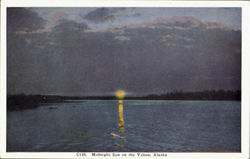 Midnight Sun on the Yukon Postcard