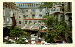 Spanish Patio, Glenwood Mission Inn Postcard