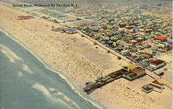 Aerial view, Wildwood By The Sea Postcard