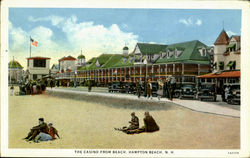 The Casino From Beach Hampton Beach, NH Postcard Postcard