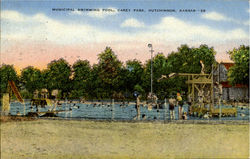 Municipal Swimming Pool, Carey Park Postcard