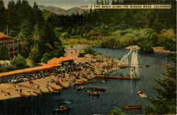 A Fine Beach, Along The Russian River California Postcard Postcard