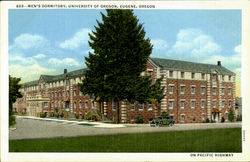 Men's Dormitory, University of Oregon Postcard