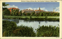 Simons College Showing Mrs. Jack Gardener'S Museum Boston, MA Postcard Postcard