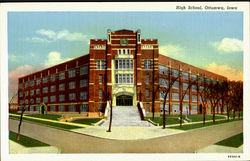 High School Ottumwa, IA Postcard Postcard