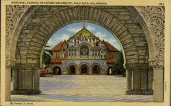 Memorial Church,Stanford University Palo Alto, CA Postcard Postcard