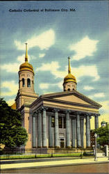 Catholic Cathedral of Baltimore City Maryland Postcard Postcard