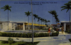 Founted and Shopping Center, Bahia Mar Yacht Basin Postcard