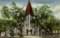 First Congregational Church, THRID AVENUE and FOURTH ST Postcard