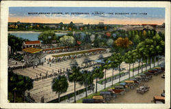 Shuffleboard Courts "The Sunshine City" Postcard