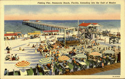 Fishing Pier Pensacola Beach, FL Postcard Postcard