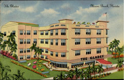 The Glades Facing the Ocean, Collins and 28 th Street Postcard