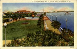 Memorial Park And St. River Jacksonville, FL Postcard Postcard