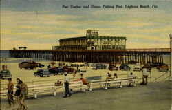 Pier Casino and Ocean Fishing Pier Postcard