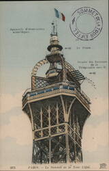 Top of the Eiffel Tower, Paris Postcard