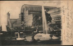 Crystal Palace Fountains and Gardens, London Postcard