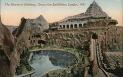 Mountain Railway at the Coronation Exhibition, London 1911 Postcard