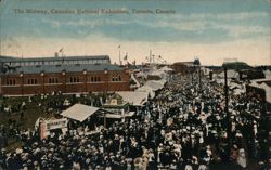 Midway at the Canadian National Exhibition, Toronto Postcard