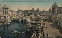 Court of Honour, Franco-British Exhibition, London 1908 Postcard