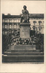 Beethoven Monument in Vienna Postcard