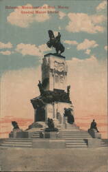 General Maceo Statue, Havana, Cuba Postcard