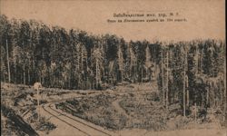 Transbaikal Railway View at Bald Mountain, Verso Russia Postcard Postcard Postcard