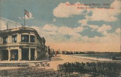 Habana: Avenida de Maceo. Golfo. Maceo Avenue. Gulf Avenue. Postcard