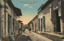 Calle Antigua, Typical Old Street Scene in Camagüey, Cuba Postcard