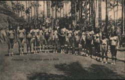 Amazonas Women Prepared for a Dance, Brazil Postcard