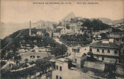 Avenida Beira-Mar, Gloria, Rio de Janeiro Postcard