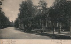 Sokolniki Park, 3rd Lane, Moscow: Horse-Drawn Carriage Postcard