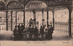 Chomel Spring, Vichy, France Postcard