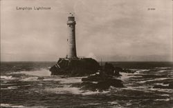 Longships Lighthouse, Land's End, Cornwall, England Postcard