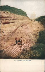 Culebra Cut, Panama Canal Construction Postcard