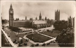 Parliament Square Aerial View, London, England Postcard