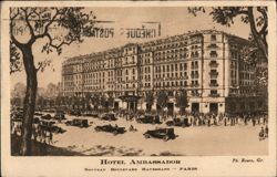 Hotel Ambassador, Nouveau Boulevard Haussmann, Paris Postcard