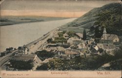 Kahlenbergerdorf Danube River View Vienna Austria Postcard