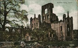 Kirkstall Abbey Ruins, Leeds, England Postcard