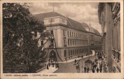 Lwów Main Post Office Building - LÉOPOL Central Post Postcard