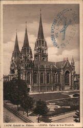 St. Elizabeth Church, Lwów, Poland Postcard