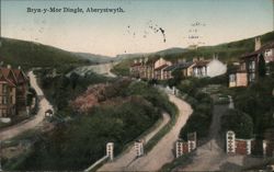 Bryn-y-Mor Dingle, Aberystwyth, Wales Postcard