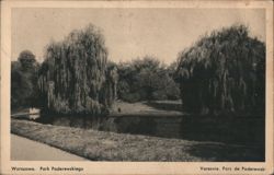 Park Paderewskiego, Warsaw, Poland Postcard