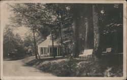 Pavilion in the Woods, Larik Bad, Norway Postcard