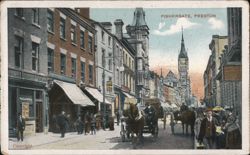 Fishergate Street Scene, Preston, Lancashire, England Postcard