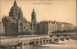 St. Lukas Church, Munich, Germany Postcard