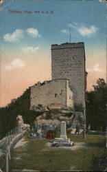 Triefels Castle Ruins and Monument, Annweiler, Germany Postcard