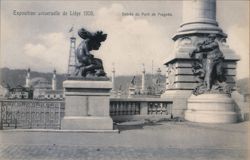 Pont de Fragnée Entrance, Liège 1905 Universal Exposition Postcard